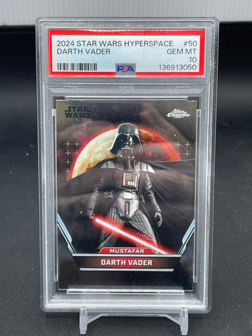 2024 TOPPS CHROME STAR WARS HYPERSPACE - DARTH VADER - #50 - PSA 10