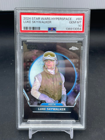 2024 TOPPS CHROME STAR WARS HYPERSPACE - LUKE SKYWALKER - #83 - PSA 10