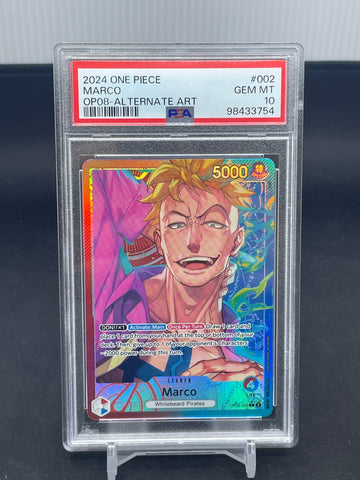 ONE PIECE - OP08 - MARCO - ALTERNATE ART - #002 - PSA 10