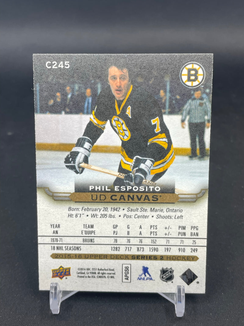 2015 UPPER DECK SERIES TWO - UD CANVAS - RETIRED - P. ESPOSITO -