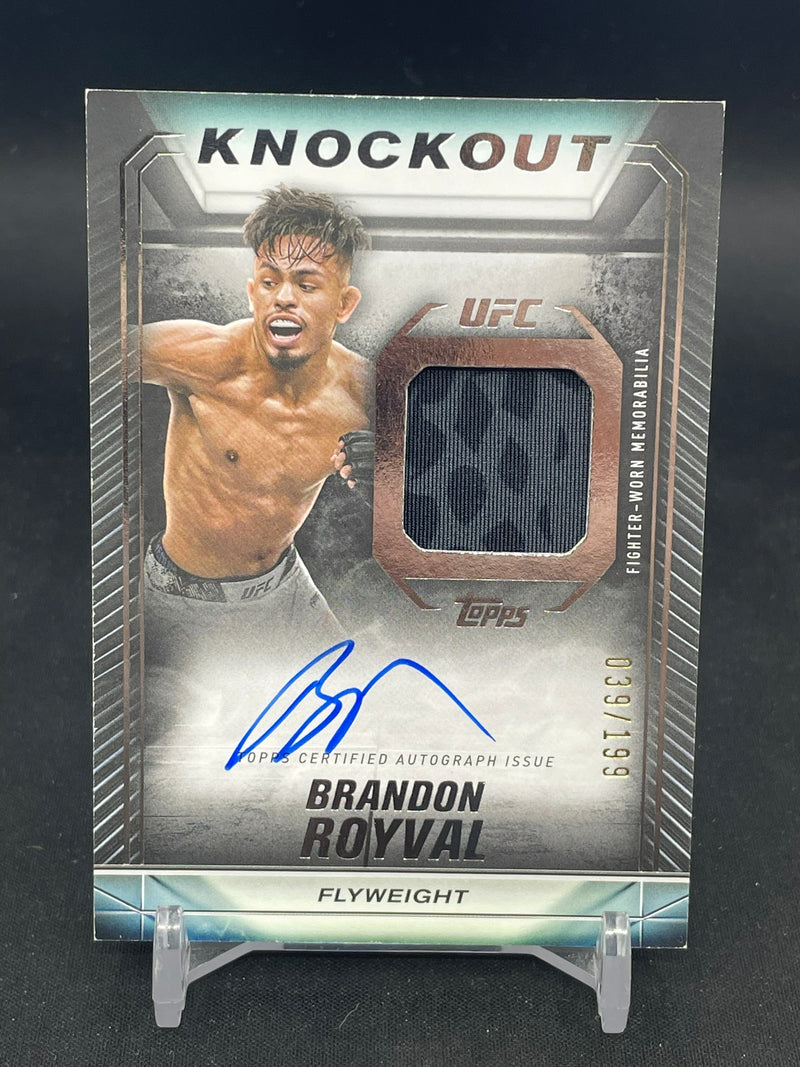 2024 TOPPS UFC KNOCKOUT - B. ROYVAL - #KAR-BRL - #'D/199 - RELIC - AUTOGRAPH