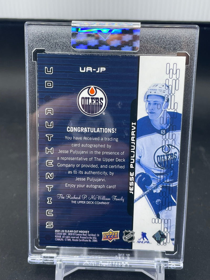 2021 UPPER DECK CLEAR CUT - UD AUTHENTICS - J. PULJUJARVI -