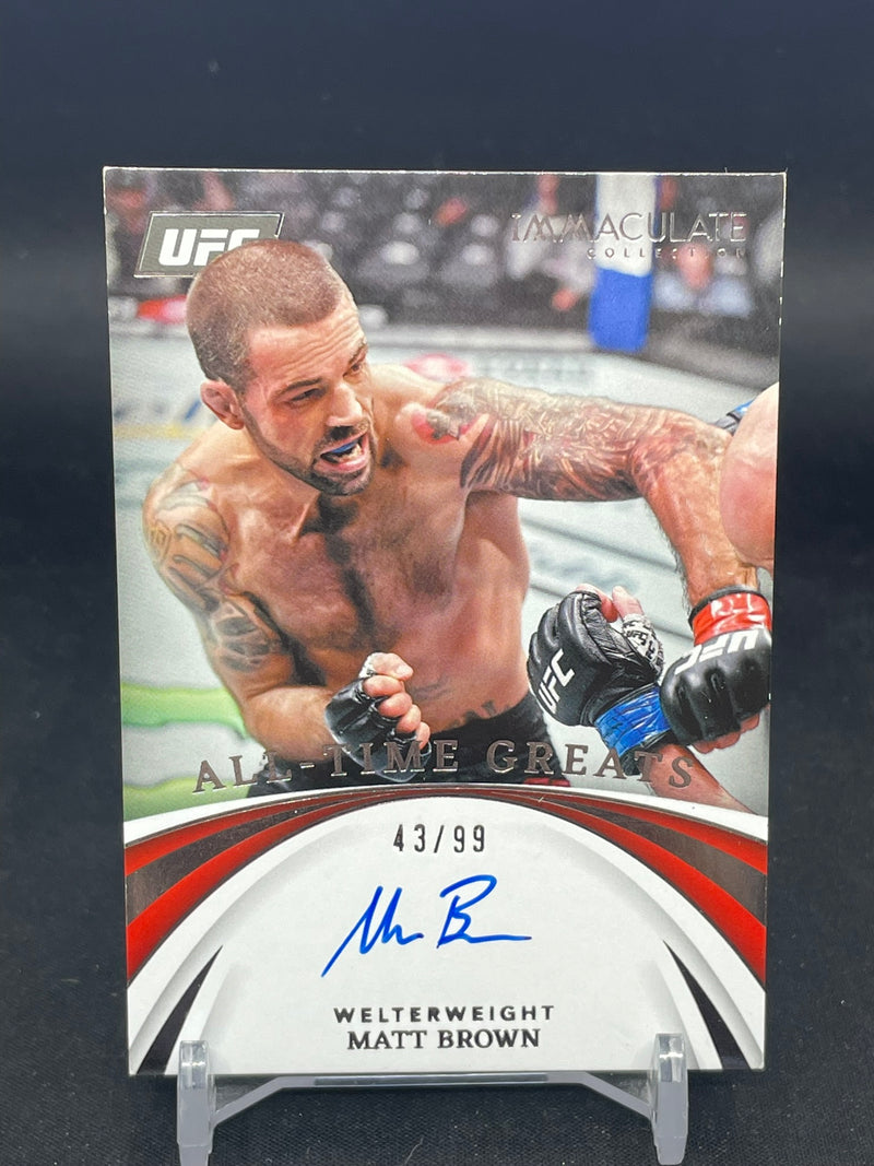 2022 PANINI IMMACULATE COLLECTION UFC - ALL-TIME GREATS - M. BROWN -