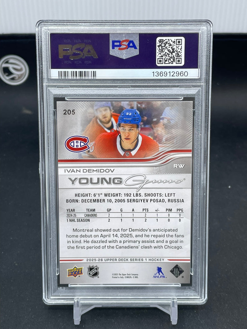 2025 UPPER DECK SERIES ONE - YOUNG GUNS - I. DEMIDOV -