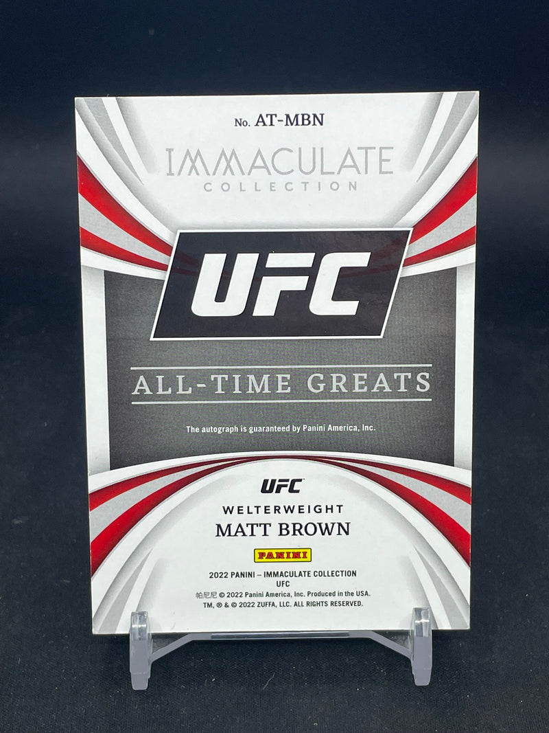 2022 PANINI IMMACULATE COLLECTION UFC - ALL-TIME GREATS - M. BROWN -