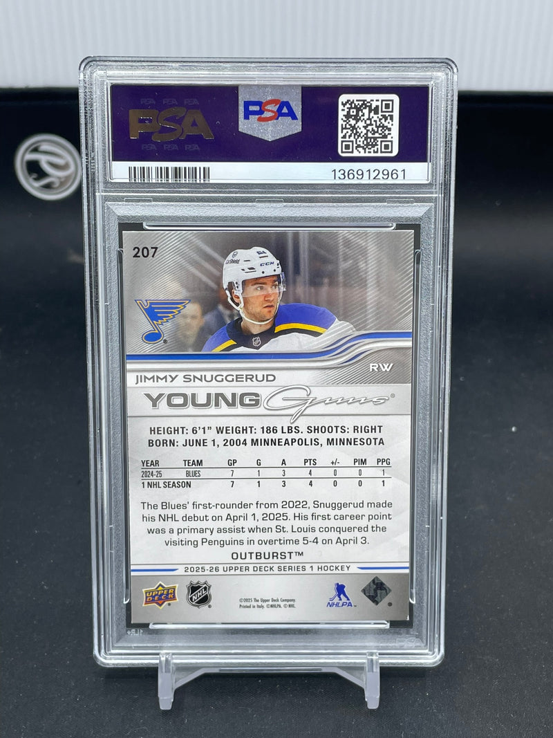 2025 UPPER DECK SERIES ONE - OUTBURST - YOUNG GUNS - J. SNUGGERUD -