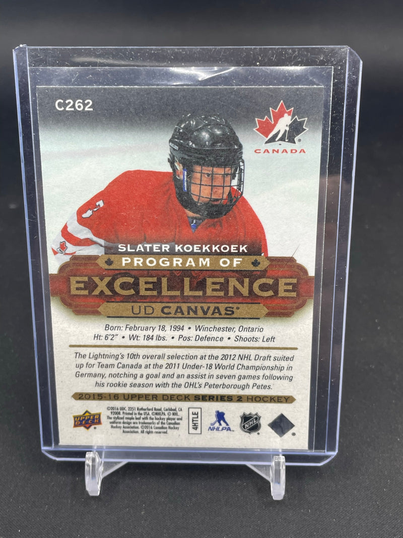 2015 UPPER DECK SERIES TWO - UD CANVAS - PROGRAM OF EXCELLENCE - S. KOEKKOEK -