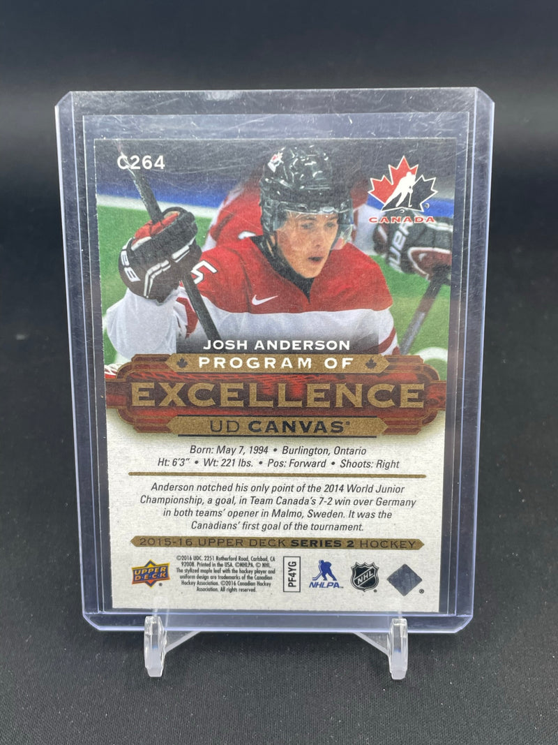 2015 UPPER DECK SERIES TWO - UD CANVAS - PROGRAM OF EXCELLENCE - J. ANDERSON -
