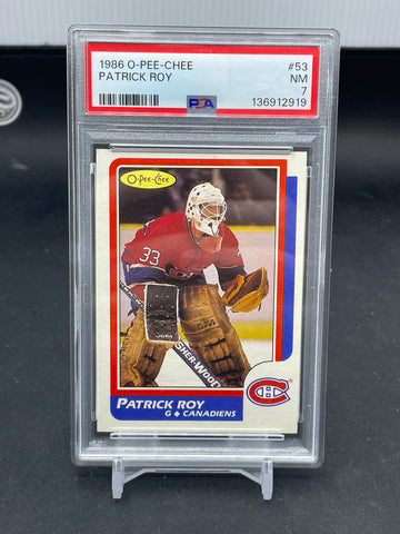 1986 O-PEE-CHEE - P. ROY - #53 - PSA 7 - RC