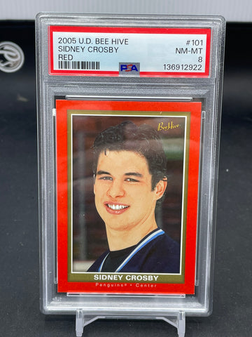 2005 UPPER DECK BEE HIVE - RED - S. CROSBY - #101 - PSA 8 - RC