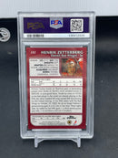 2002 TOPPS CHROME - BLACK REFRACTOR - H. ZETTERBERG - #182 - #'D/100 - PSA 9 - RC