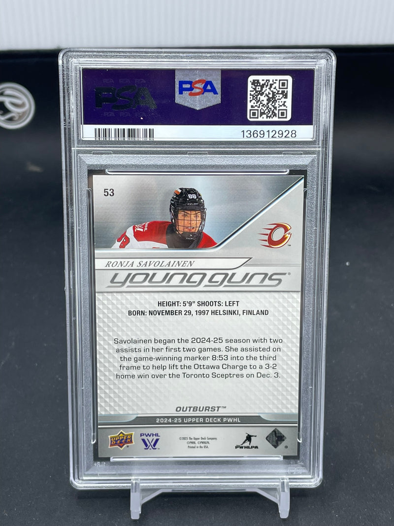 2024 UPPER DECK PWHL - OUTBURST - YOUNG GUNS - R. SAVOLAINEN -