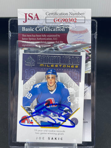 2018 UPPER DECK SP AUTHENTIC - ROOKIE YEAR MILESTONES - J. SAKIC - #RYM-JS - IN PERSON AUTOGRAPH