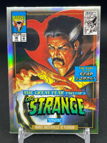 2024 UPPER DECK MARVEL MASTERPIECES '92 PLATINUM - RAINBOW VARIANT COVERS - DOCTOR STRANGE - #24-V