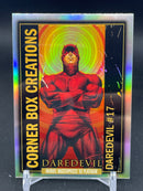 2024 UPPER DECK MARVEL MASTERPIECES '92 PLATINUM - RAINBOW CORNER BOX CREATIONS - DAREDEVIL -