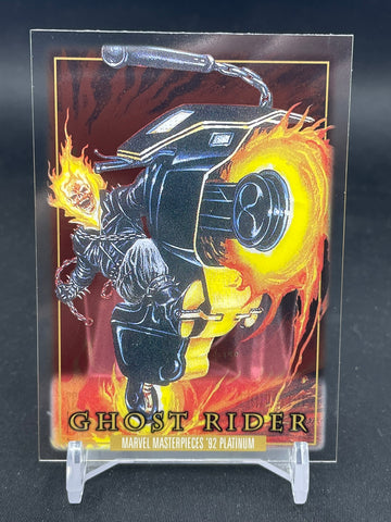 2024 UPPER DECK MARVEL MASTERPIECES '92 PLATINUM - CLEAR CUT - GHOST RIDER - #37