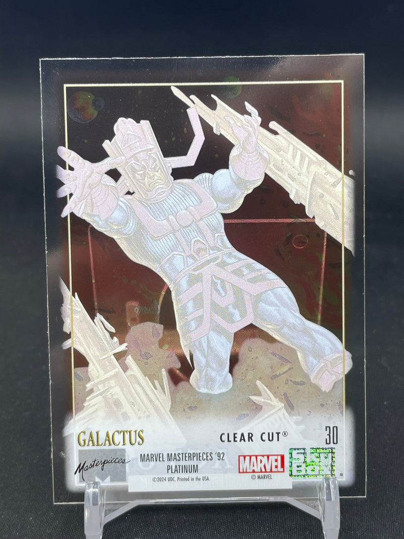 2024 UPPER DECK MARVEL MASTERPIECES '92 PLATINUM - CLEAR CUT - GALACTUS -