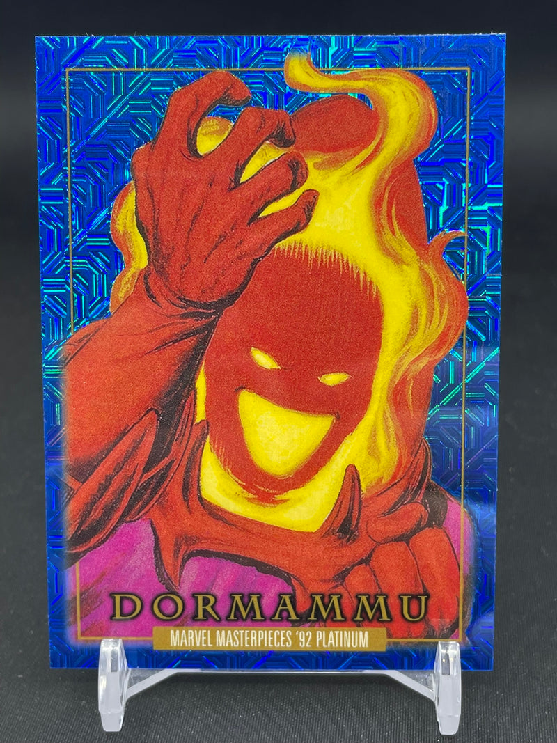2024 UPPER DECK MARVEL MASTERPIECES '92 PLATINUM - BLUE TRAXX - DORAMMU -