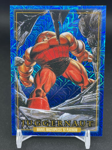 2024 UPPER DECK MARVEL MASTERPIECES '92 PLATINUM - BLUE TRAXX - JUGGERNAUT - #45
