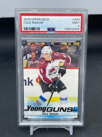 2019 UPPER DECK SERIES TWO - YOUNG GUNS - C. MAKAR - #493 - PSA 9 - RC