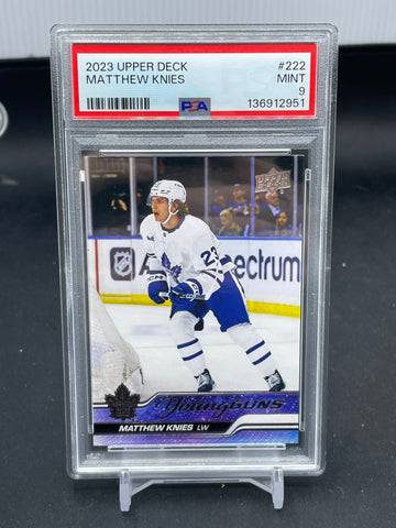 2023 UPPER DECK SERIES ONE - YOUNG GUNS - M. KNIES - #222 - PSA 9 - RC