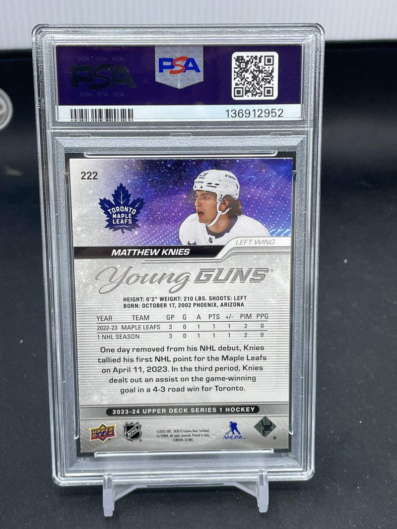 2023 UPPER DECK SERIES ONE - OUTBURST - YOUNG GUNS - M. KNIES -