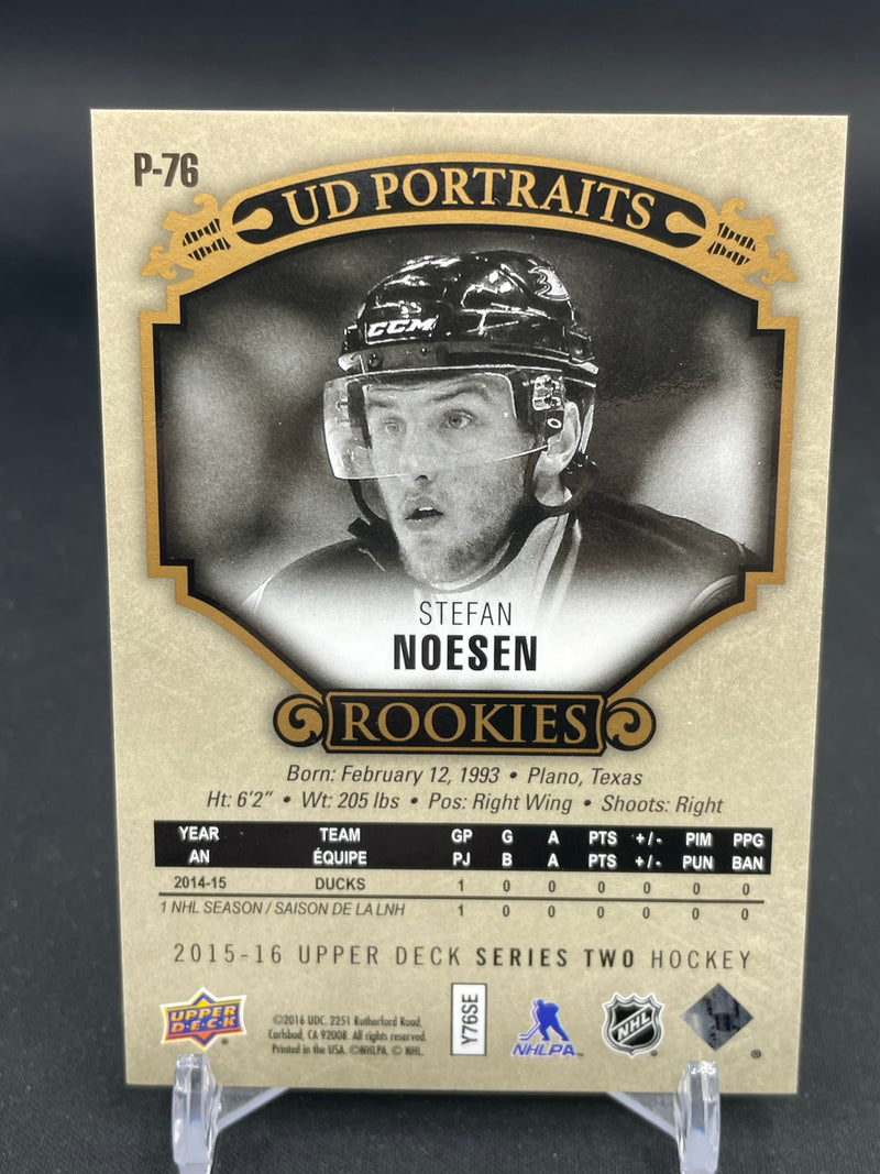 2015 UPPER DECK SERIES TWO - UD PORTRAITS ROOKIES - GOLD - S. NOESEN - #P-76 - #'D/99 - RC