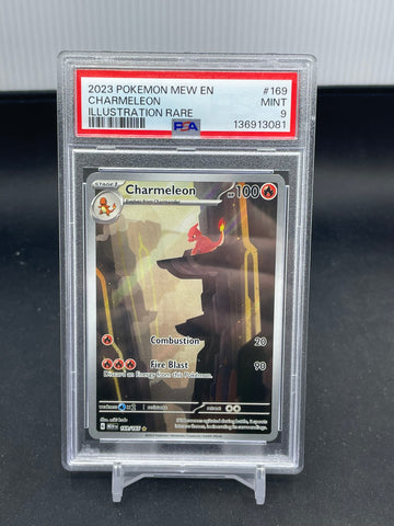 POKEMON - 151 - CHARMELEON - ILLUSTRATION RARE - #169 - PSA 9