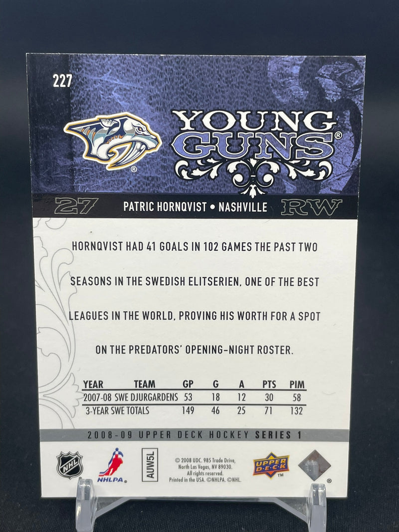 2008 UPPER DECK SERIES ONE - YOUNG GUNS - P. HORNQVIST -