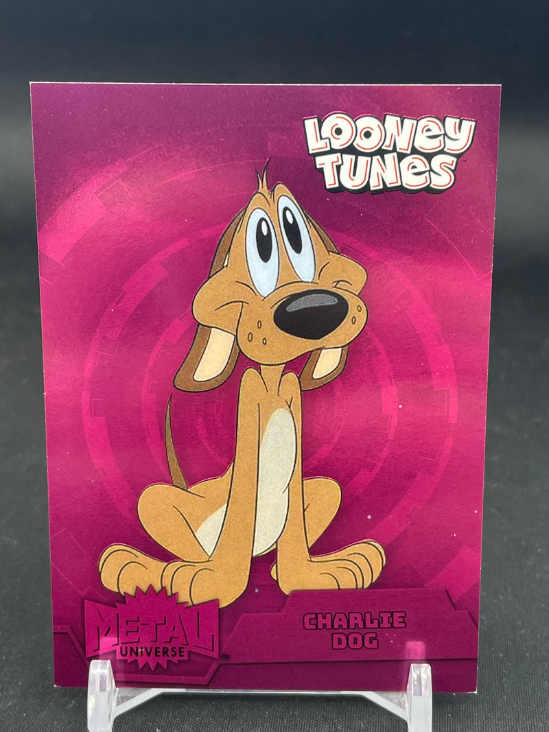 2024 UPPER DECK FLEER RETRO LOONEY TUNES - PINK - METAL UNIVERSE - CHARLIE DOG - #MU-45 - #'D/300