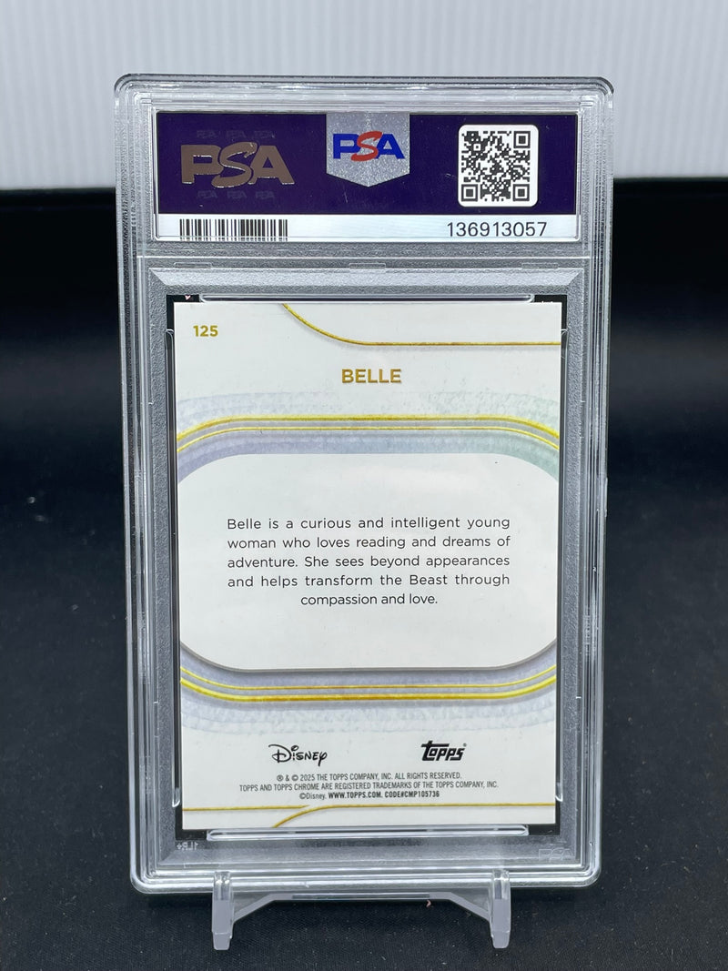 2025 TOPPS CHROME DISNEY - YELLOW MINI DIAMONDS - BELLE -