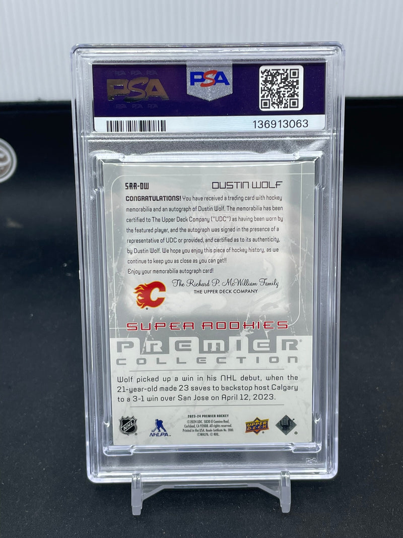 2023 UPPER DECK PREMIER - '03 ROOKIE PATCH AUTO - D. WOLF - #SRRDW - #'D/99 - RELIC - AUTOGRAPH - PSA 9