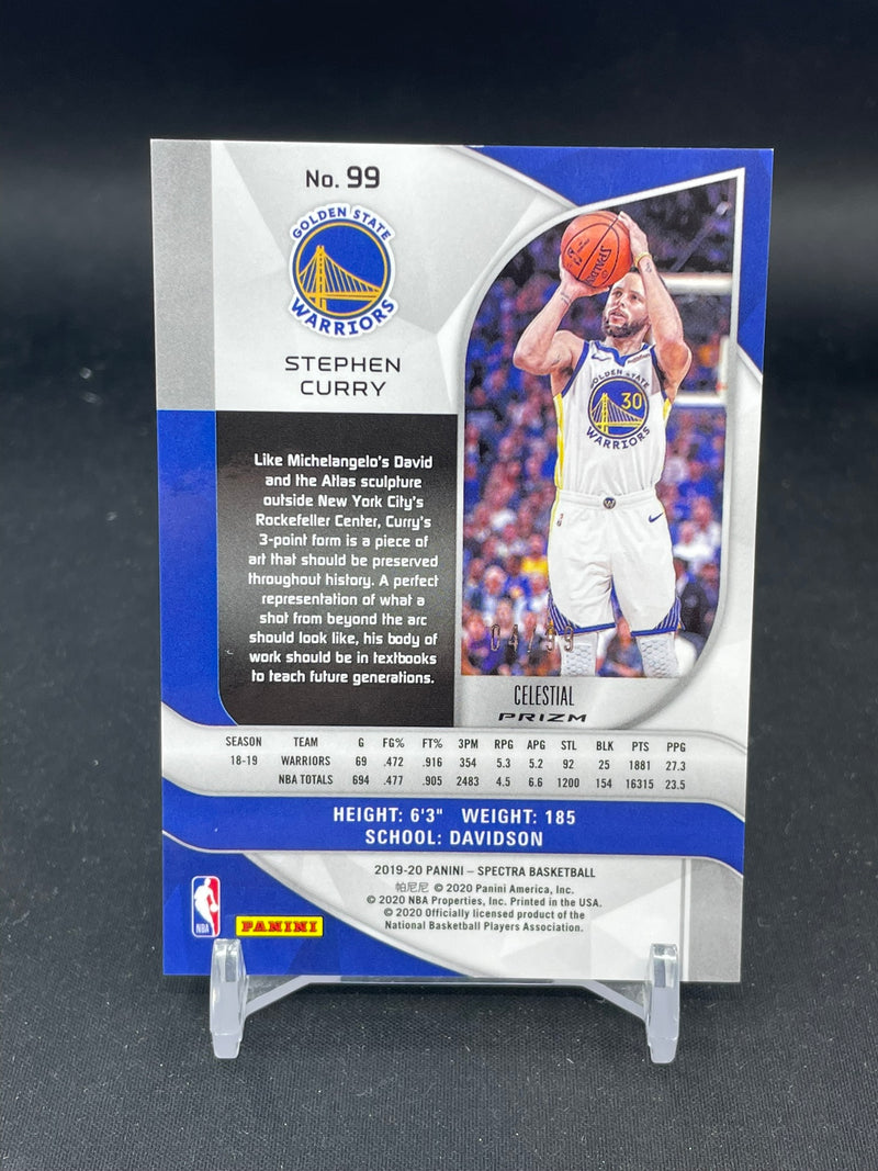 2019 PANINI SPECTRA - CELESTIAL PRIZM - S. CURRY - #99 - #'D/99