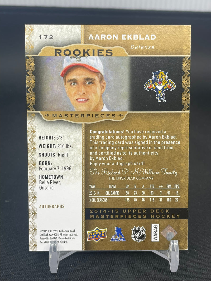 2014 UPPER DECK MASTERPIECES - ROOKIES AUTOGRAPHS - A. EKBLAD -
