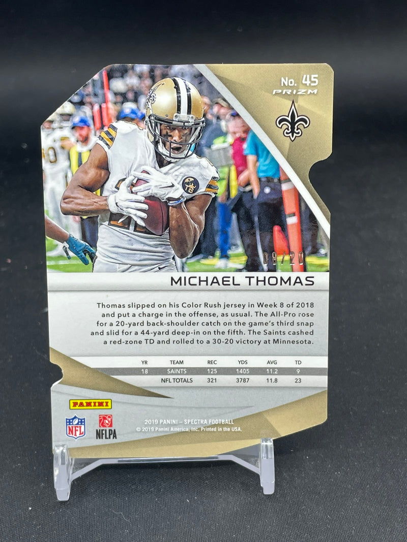 2019 PANINI SPECTRA - NEON PINK DIE-CUT - M. THOMAS - #45 - #'D/20