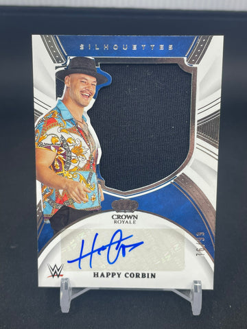 2022 PANINI CHRONICLES CROWN ROYALE WWE - SILHOUETTES - HAPPY CORBIN - #SL-HCB - #'D/99 - RELIC - AUTOGRAPH
