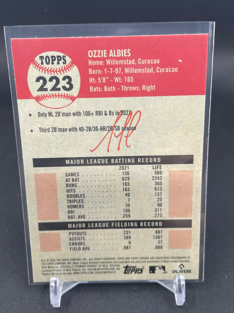 2022 TOPPS CHROME PLATINUM ANNIVERSARY - XFRACTOR - O. ALBIES -