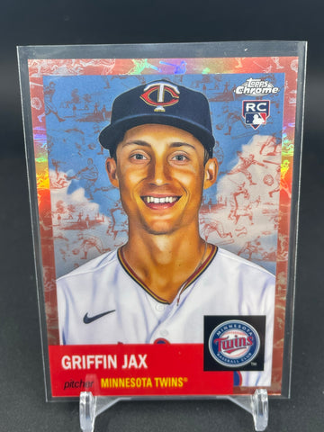 2022 TOPPS CHROME PLATINUM ANNIVERSARY - TOILE CREAM ROSE GOLD REFRACTOR - G. JAX - #76 - #'D/75 - RC
