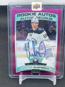 2019 UPPER DECK O-PEE-CHEE PLATINUM - MATTE PINK - V. OLOFSSON - #R-VO - #'D/99 - AUTOGRAPH - RC