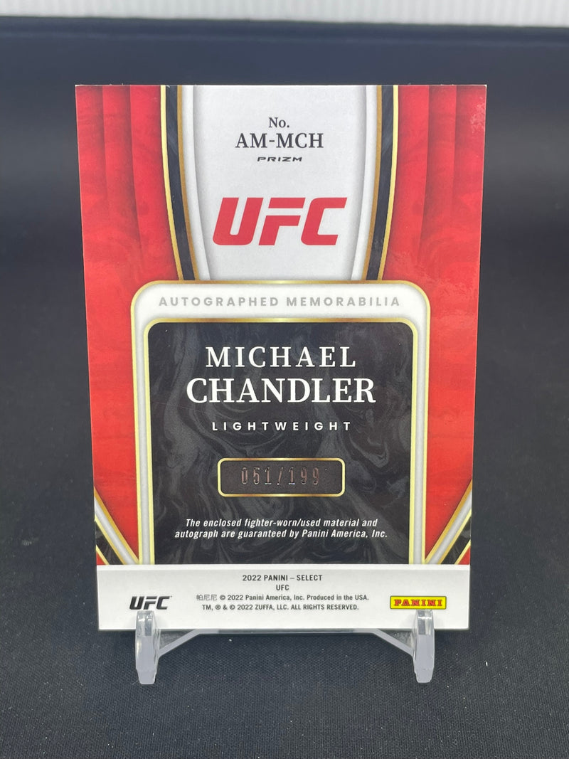 2022 PANINI SELECT - PRIZM - M. CHANDLER - #AM-MCH - #'D/199 - RELIC - AUTOGRAPH