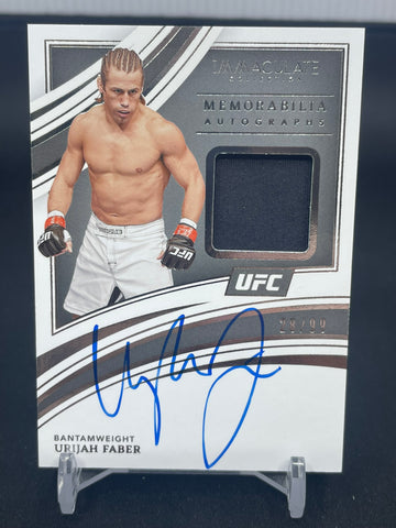 2022 PANINI IMMACULATE COLLECTION - MEMORABILIA AUTOGRAPHS - U. FABER - #MA-UFB - #'D/99 - RELIC - AUTOGRAPH