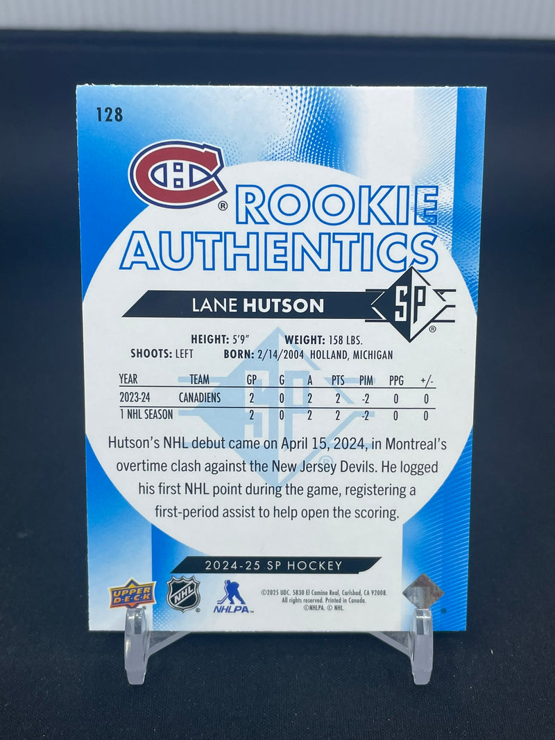 2024 UPPER DECK SP AUTHENTIC - BLUE - ROOKIE AUTHENTICS - L. HUTSON -