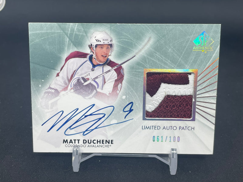 2011 UPPER DECK SP AUTHENTIC - LIMITED AUTO PATCH - M. DUCHENE - #14 - #'D/100 - RELIC - AUTOGRAPH
