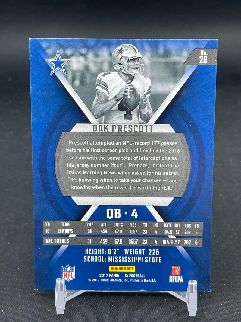 2017 PANINI XR - BLUE - D. PRESCOTT - #28 - #'D/199
