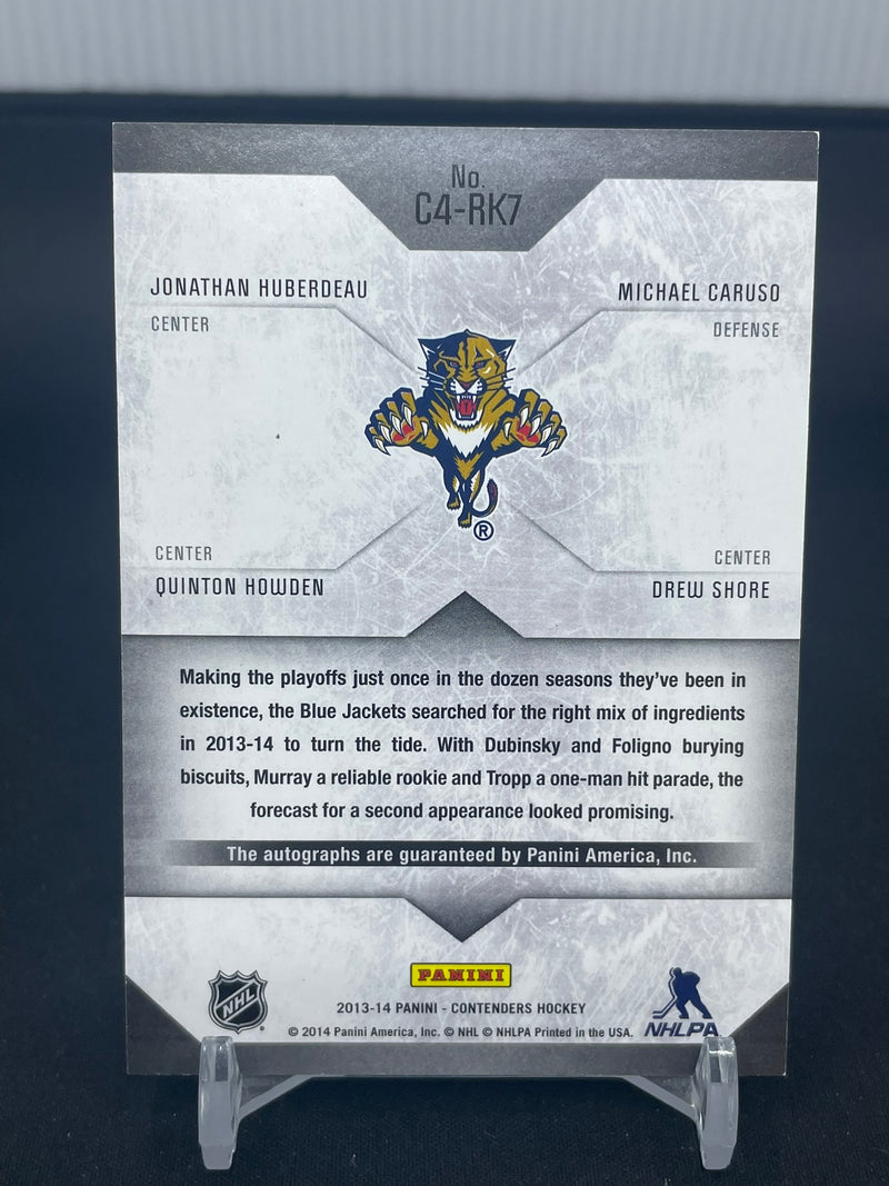 2013 PANINI CONTENDERS - J. HUBERDEAU / M. CARUSO / Q. HOWDEN / D. SHORE -