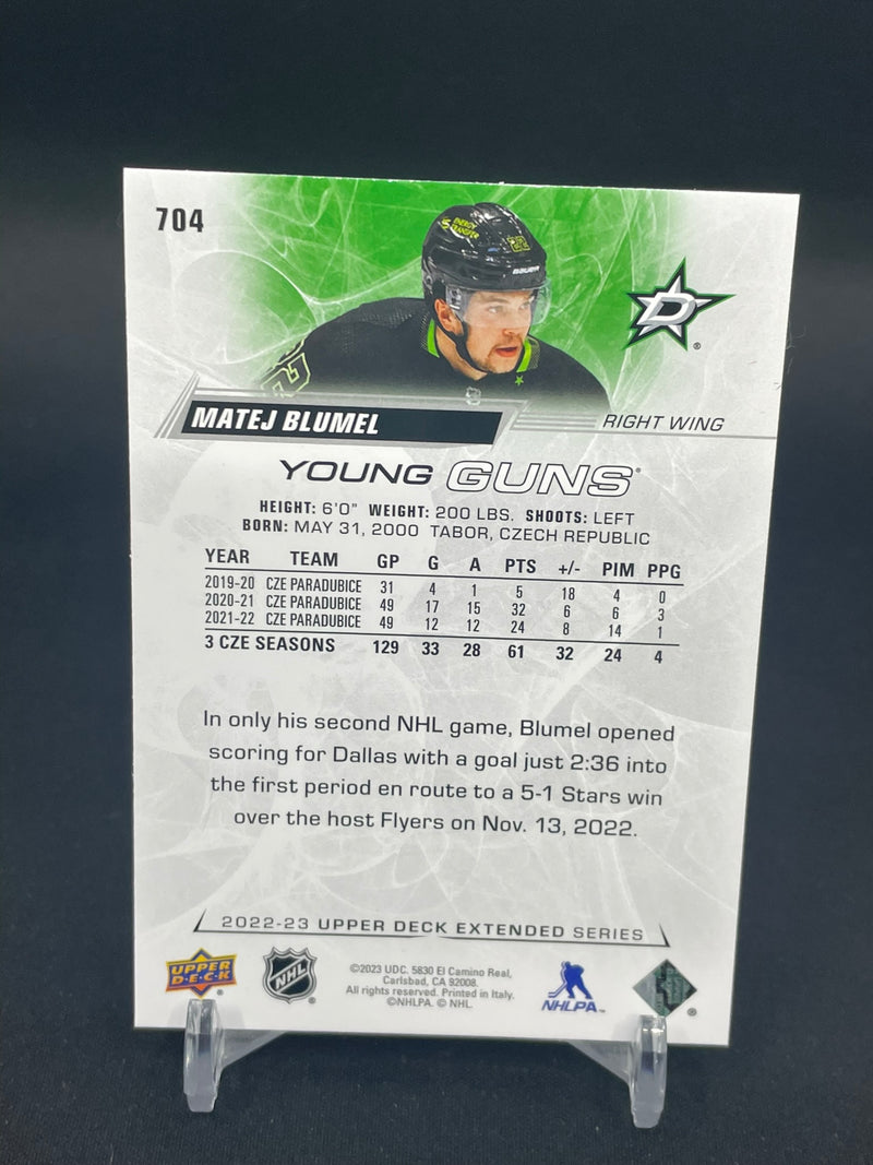 2022 UPPER DECK EXTENDED SERIES - YOUNG GUNS - M. BLUMEL -