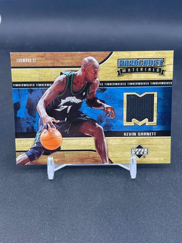2006 UPPER DECK HARDCOURT - HARDCOURT MATERIALS - K. GARNETT - #HM-KG - RELIC