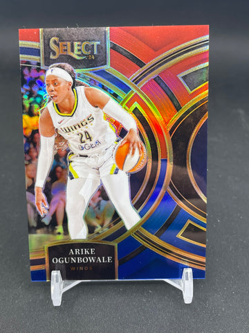 2024 PANINI WNBA SELECT - RED AND BLUE PRIZM - A. OGUNBOWALE - #155 - #'D/399