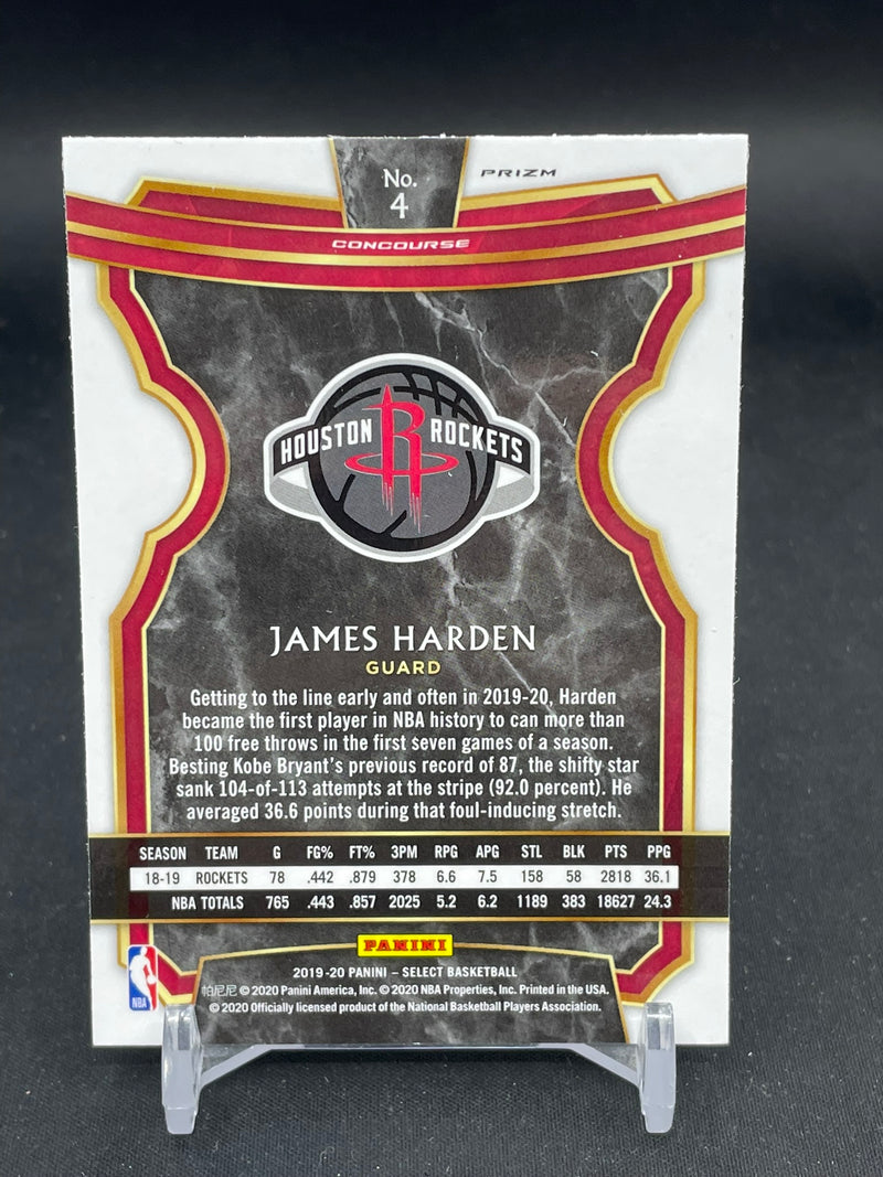 2019 PANINI SELECT - CONCOURSE - SILVER PRIZM - J. HARDEN -
