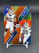 2018 PANINI CONTENDERS OPTIC - ORANGE PRIZM - A. DONALD / T. GURLEY II - #XO-LAR - #'D/49
